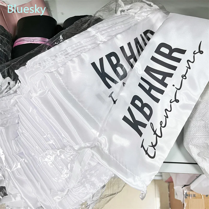 High quality satin pouch custom logo size gift packaging bag satin