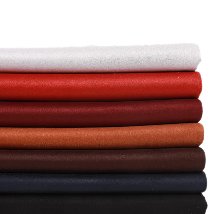 
 Interlock 100%Polyester 410GSM 105D Knitted Suede Fabric Readystock For Coat Jacket Trousers Cushion  
