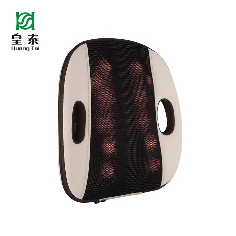 Портативная Вибрирующая шиацу подушка для массажа спины с инфракрасным подогревом для жилета