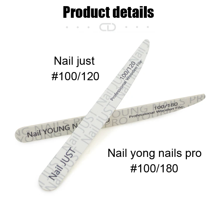 Trending Disposable Wood Nail File Knife Shape Custom Logo Zebra Nail File
