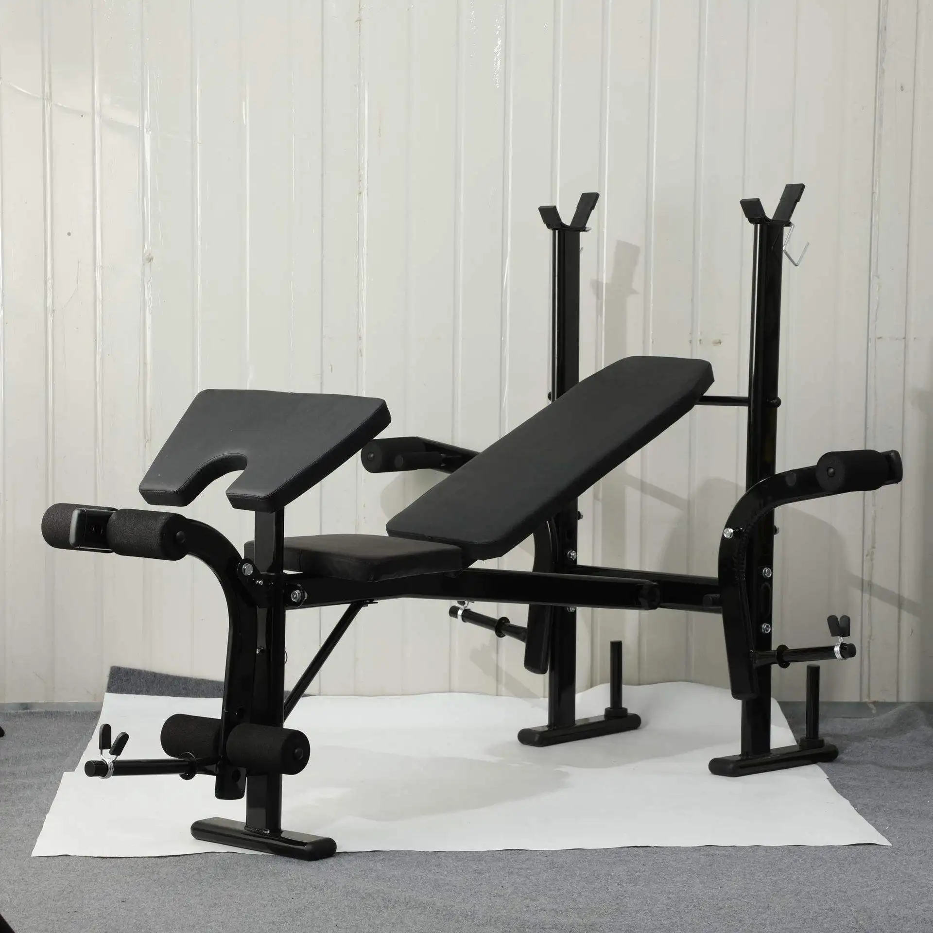 DHZ Adjustable Bodybuilding Bench with Dumbbell Rack for Chest Press Decline Press & Decline Bench Drill in Gymnasiums