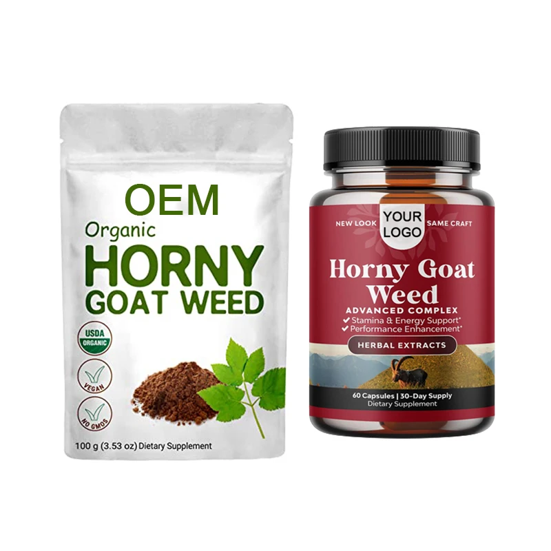 OEM Private Label Horny Goat Weed for Men and Women  horny goat capsules engry provide for men maca  capsuels