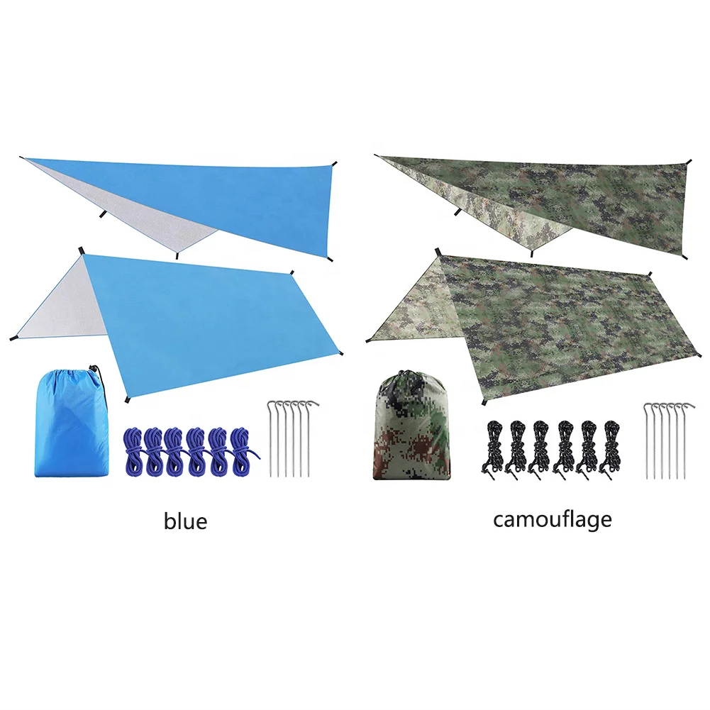 Best selling products Outdoor camouflage canopy multifunctional waterproof sunscreen beach shade  mat beach shade  mat