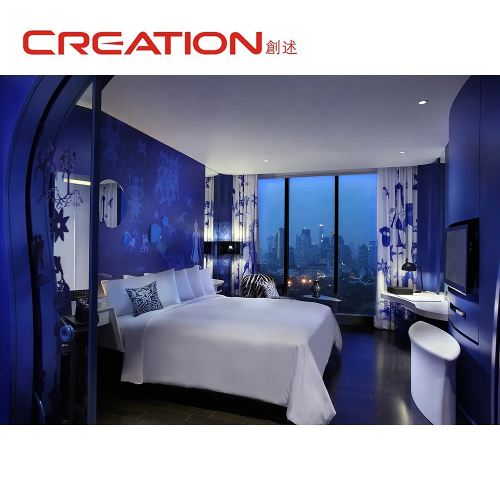 Customized modern hotel suite room furniture set