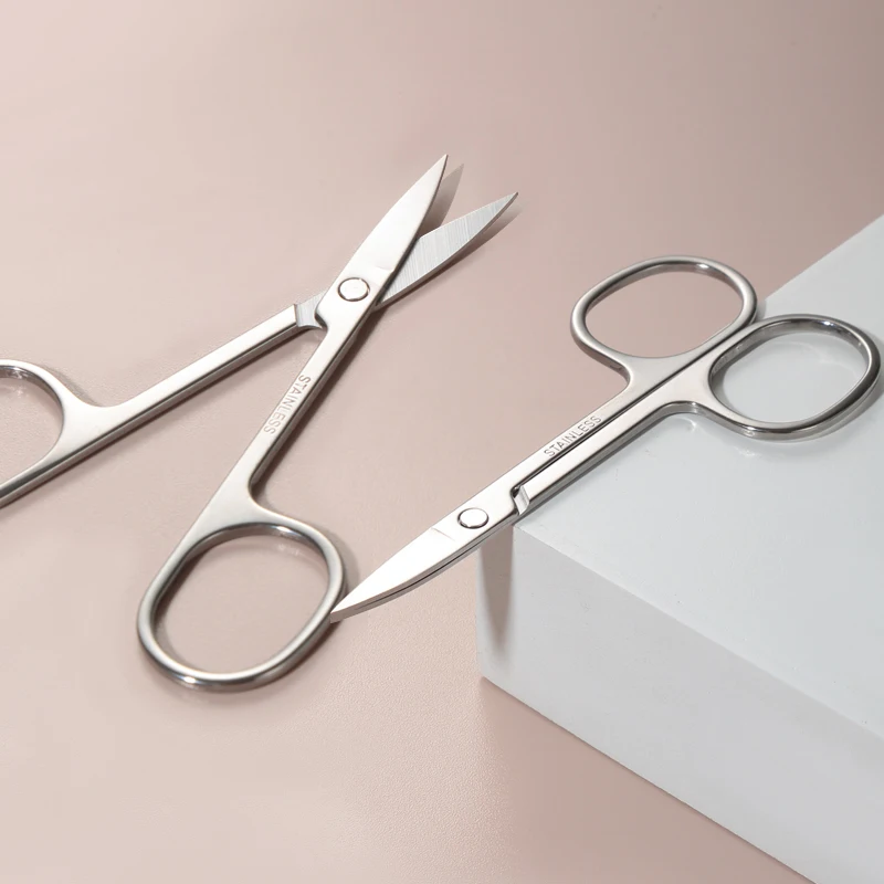 Wholesale Multi-Function Stainless Steel Straight Sharp Tip Beauty Scissors for Cuticle/Hair Removal Eyebrow Scissors