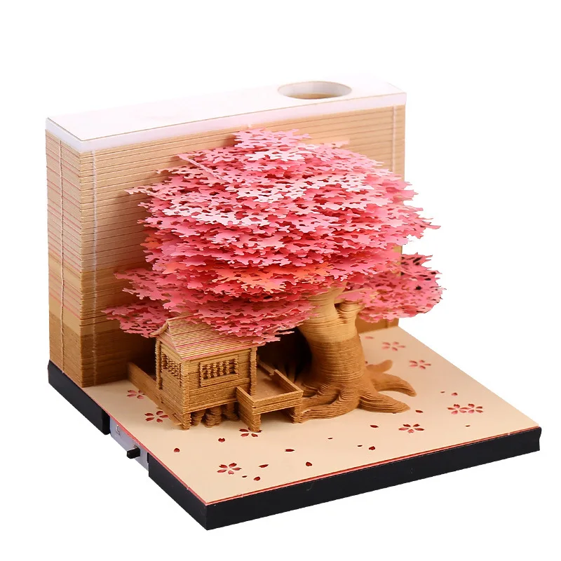 Cheap Customized Design Business Promotional Gifts Personalize Sticky Note Paper Notepad Castle 3D Notes Memo Pad