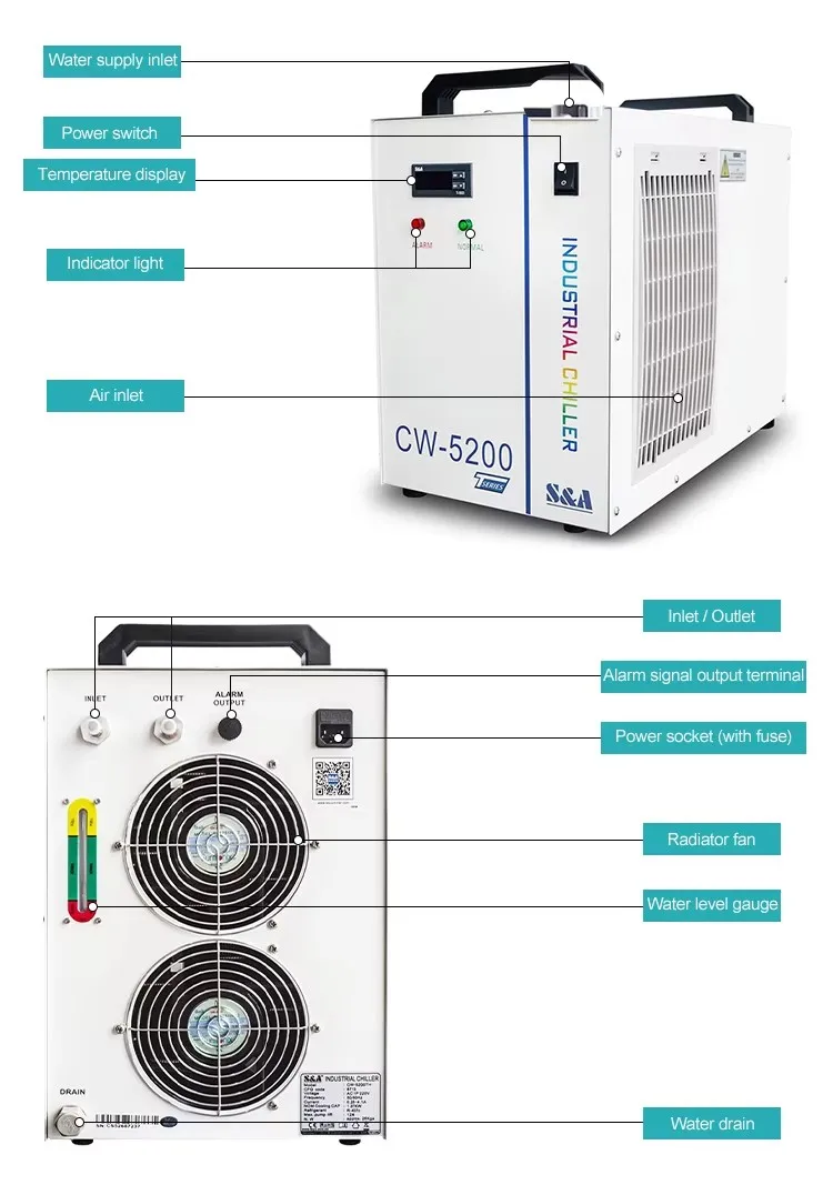 CNC 5000W/800W Milling Machine 5 Axis linkage Automatic tool change Mini-CNC jewelry machine 12 knives in the Arsenal
