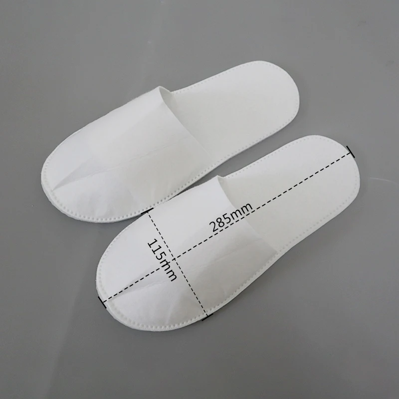 Luxury Custom Logo Disposable Slippers Eva White Hotel Spa Slippers for Guest