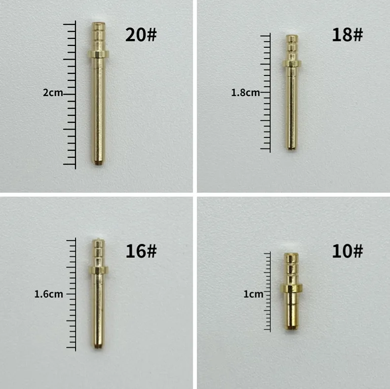 1000set Dental Brass Single Pin with Plastic Sleeves On Plaster Model Tools Technician Lab Implant Pins