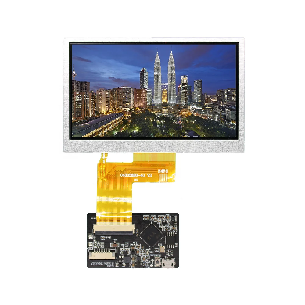 TDO 4.3 inch 480*272 TN HMI Screen UART Serial TFT LCD display Module for Arduino/STM/ESP with  TTL Interface