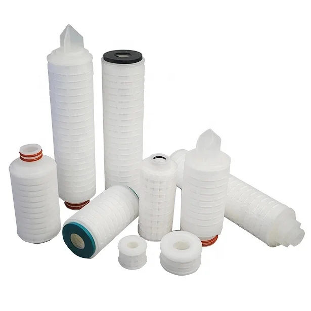 Hydrophobic PVDF Membrane 0.2 micron Pleated Membrane Filter Cartridge for Natural Air Nitrogen Gas Biogas Filtration