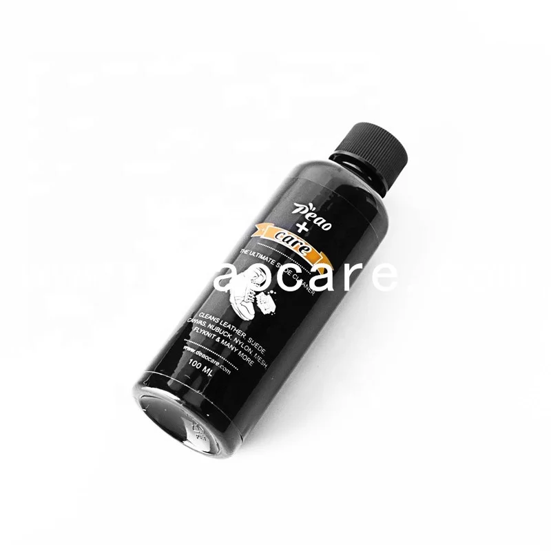 Deao Care Yeezy Sneaker Cleaner Kit Sport Shoe Cleaning Liquid Pig Bristle Brush Plastic Ziplock Pouch Stand Bag