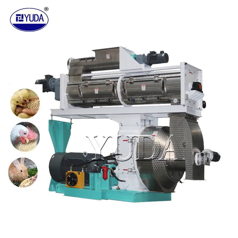 YUDA Best Selling Larger Capacity 25ton/H Poultry Pellet Feed Machine To Make Animal Food