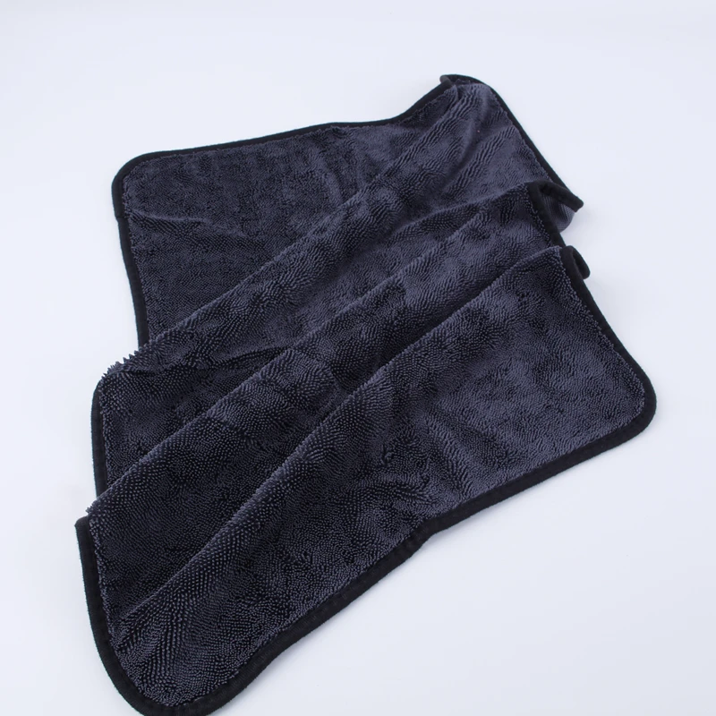 Custom Microfiber Cleaning Cloth Rags Twisted Loop Car Absorbent Window Auto Cleaning Cloth Car Wash Towel