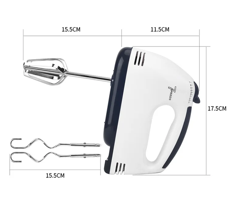 Electric Egg Beater Cake Dough Mixer Handheld Egg Beater Blender Baking Whipping Cream Hand Food Mixer