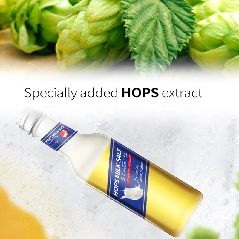 
In summer Body Wash cool feeling Moisturizing and whitening beer fragrance Shower Gel oem shower gel private label 