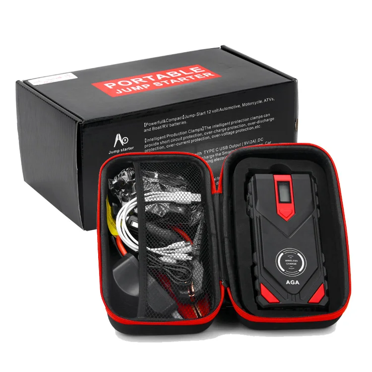 Aga 12v 5 In 1 Multi-function High Quality Power Bank Mini Car Jump Starter With Air Compressor