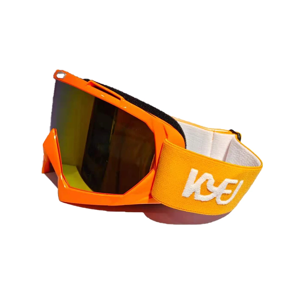 Black frames colored lenses outdoor sports motoskiing anti-assault anti-UV motorcycle goggles