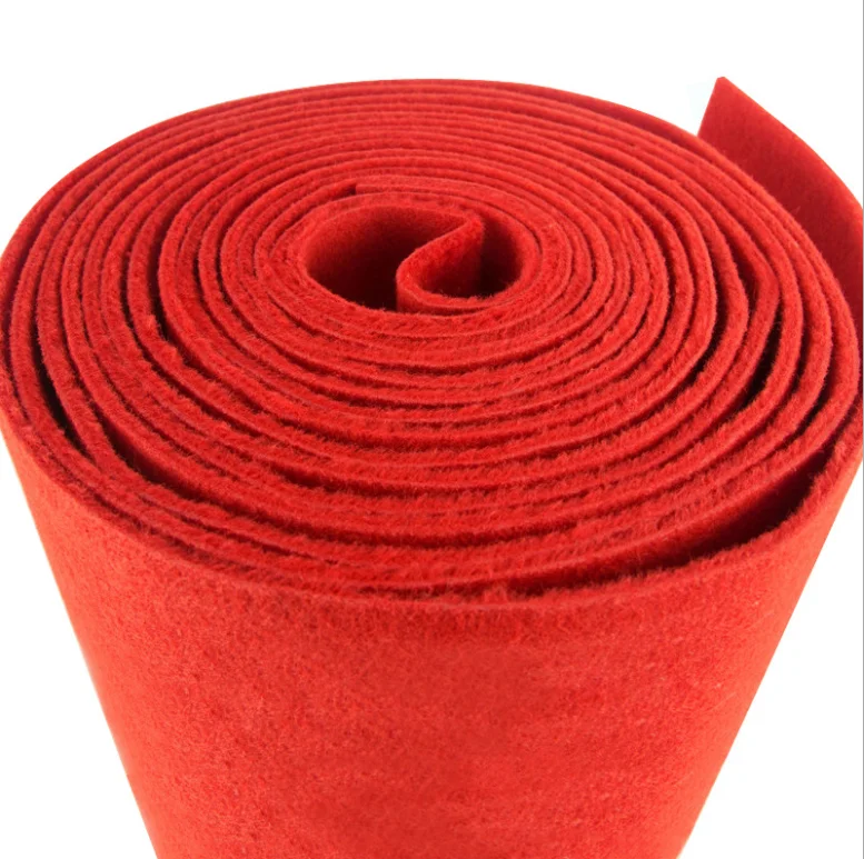 China Supplier Red Carpet Wedding Runner Event Red Carpet Red Carpet For Weddings Stage Commercial Event Rugs