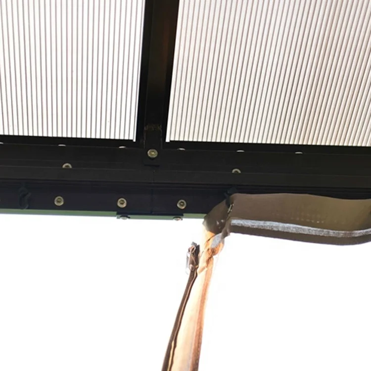 luxury all-aluminum hard top solar patio gazebo outdoor