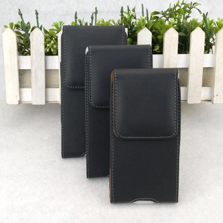 Smartphone Universal Leather Case With Belt Clip Holster Rotation Kickstand PU Waistband Mobile Case Leather Universal
