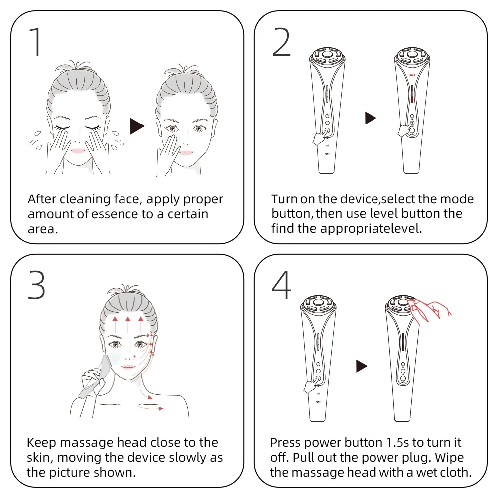 anti pigmentation ultrasonic home use hand held rf