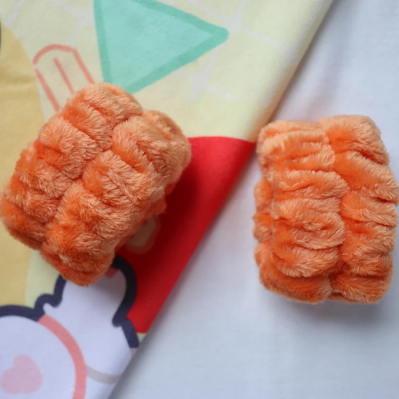 1 Pairs Soft High Elastic Absorbent Wrist Spa Washband For Washing Face