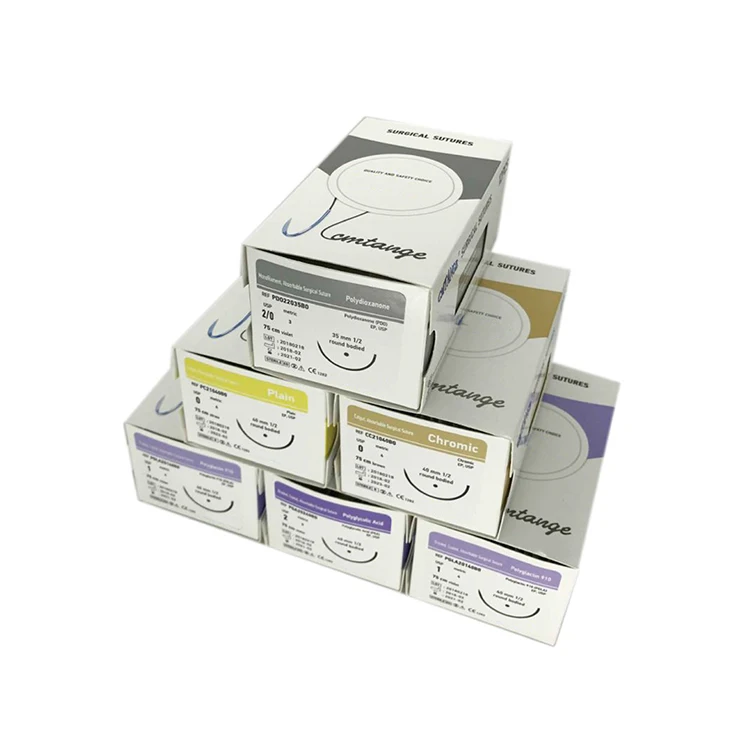 FarmaSino 75cm Medical surgical monofilament polypropylene suture materials with needle