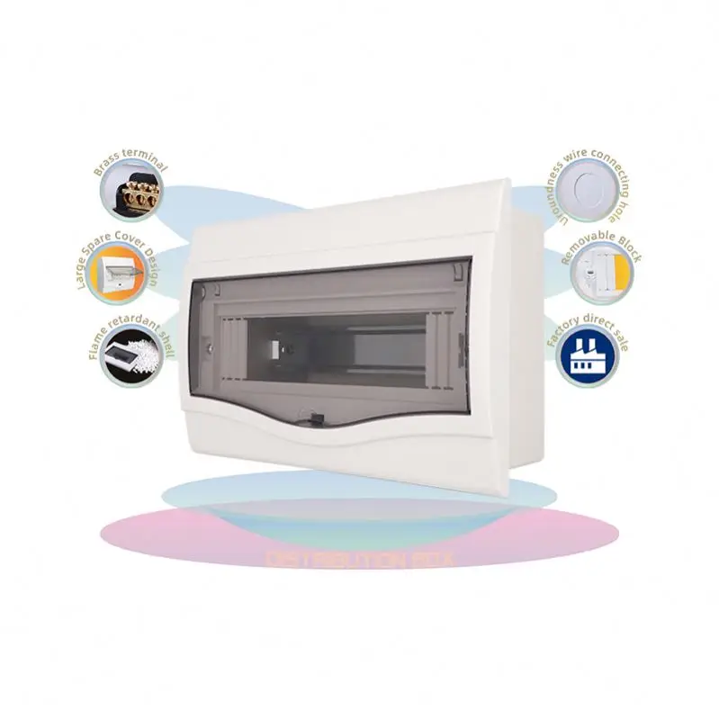 Распределительная коробка, 12 каналов, электрическая распределительная коробка Mcb, электрическая распределительная коробка со светодиодным индикатором