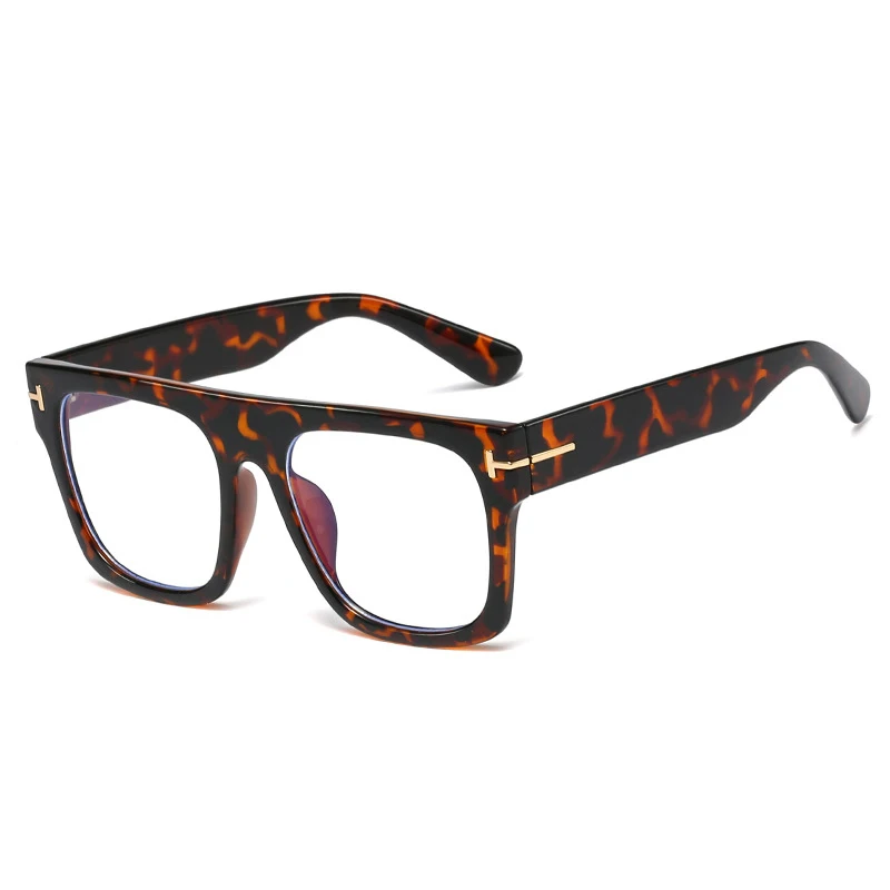 Ray Light Blocking Filter Glasses Optical Blue PC Good Quality Big Square Rivet Adults Unisex Free Package or OEM Package BOOM