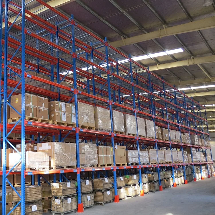Stainless Steel Cold Storage Warehouse EU Pallet Racks with Wire Mesh Decking