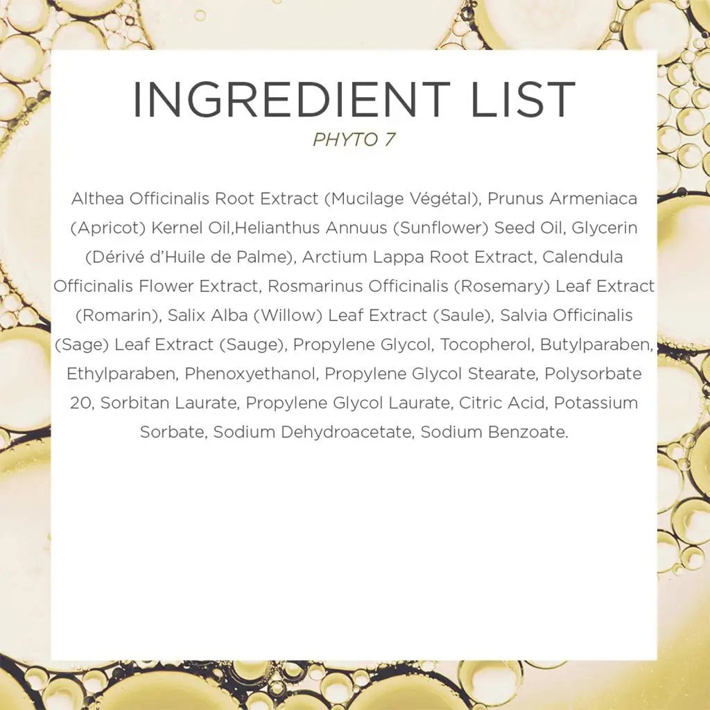 Reasonable Price PHYTO 7 Botanical Hydrating Day Cream For Hydration Smoothness And Daily Protection