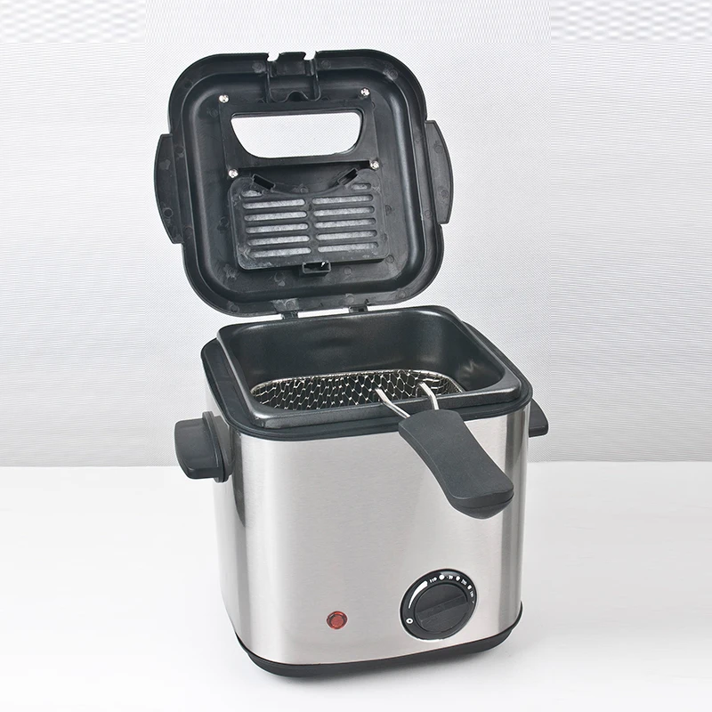 Premium Stainless Steel Small Mini Electric Oil Deep Dryer Fryer 1.5L with Basket 220V 120V for Sale
