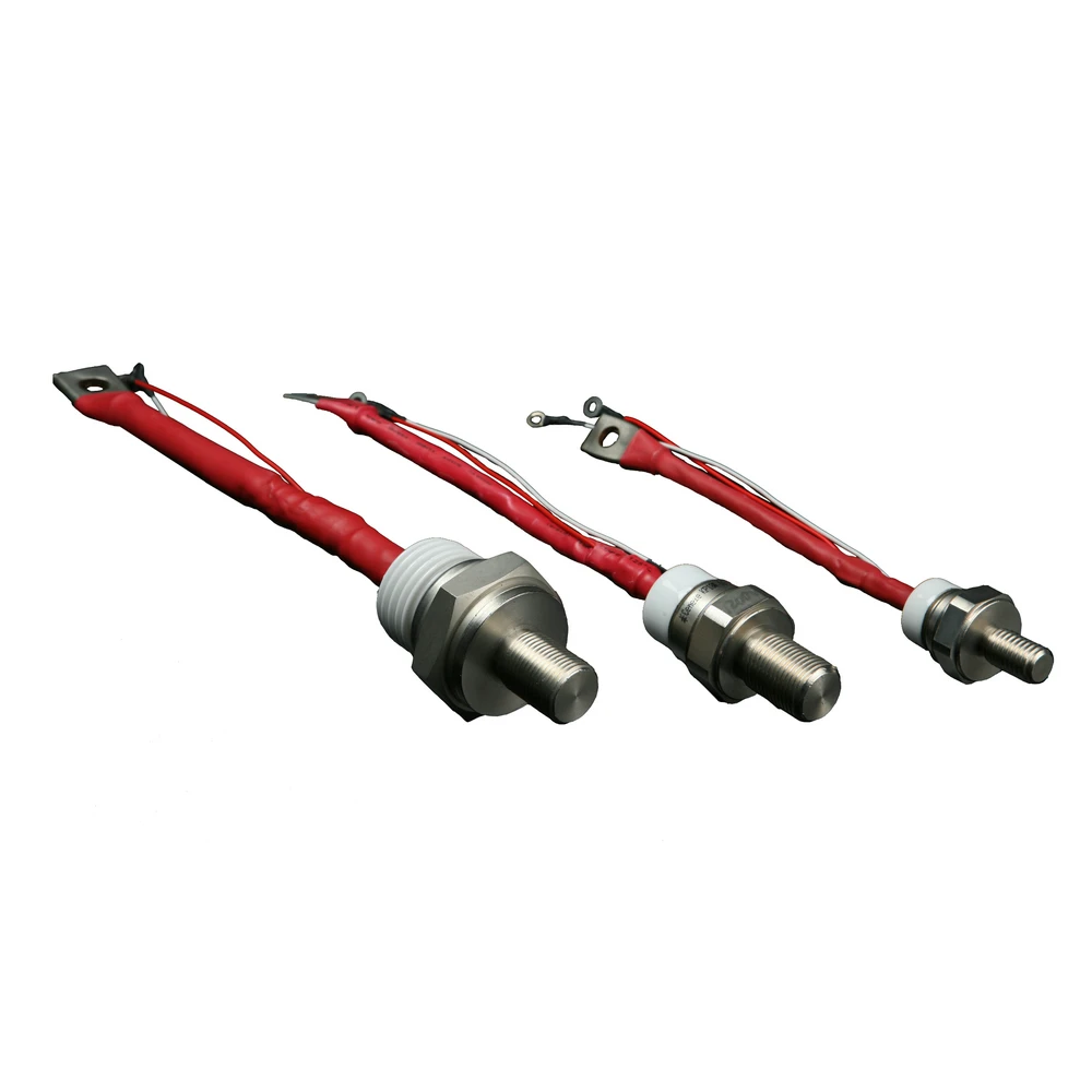 Fast switching stud type thyristor