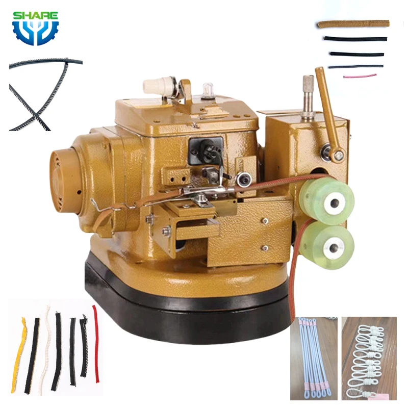 Second hand single needle overlock sewing Machine for leather bag strap date cable sewing Machine