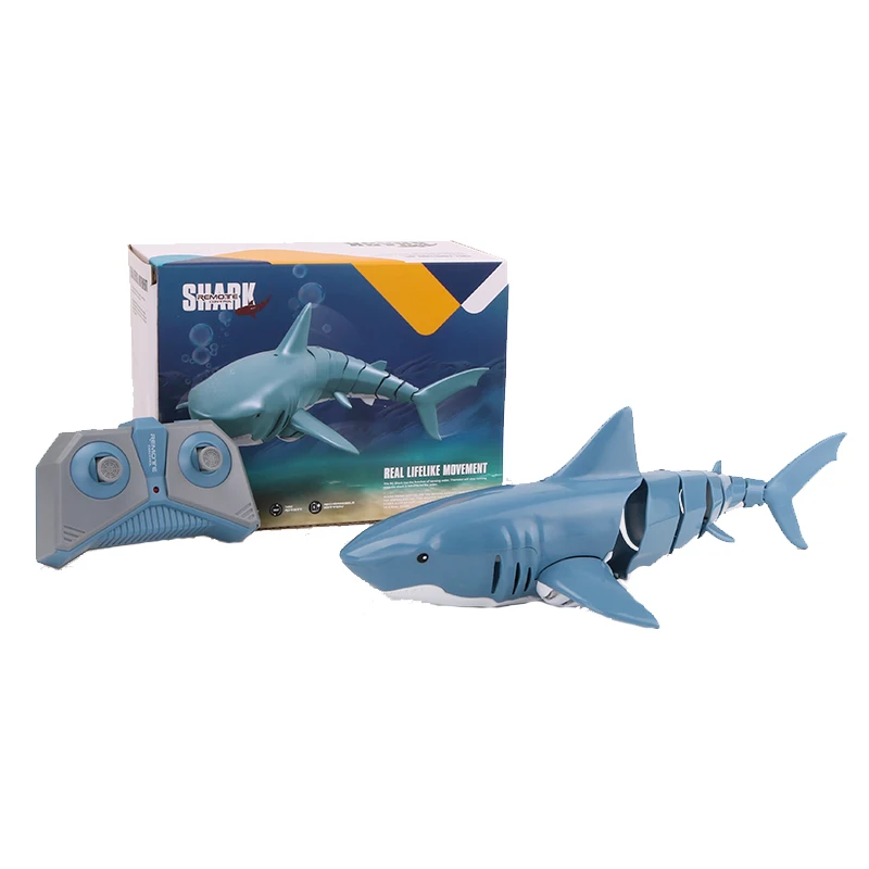 2.4G RC Shark Waterproof Swimming Remote Control Animals Toy in Water River