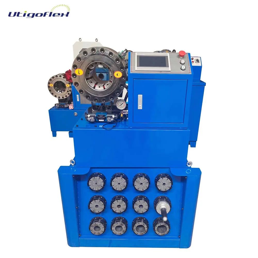 Automatic Hydraulic Pipe Rubber Hose Crimping Machine 5-61mm Hose Pressing Machine Press Tools