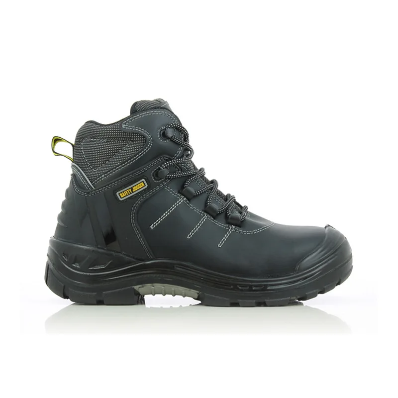 Safety shoes Power2 Safety Boots Work Shoes Black Waterproof Leather Work Boots Steel Toe Safety Shoes