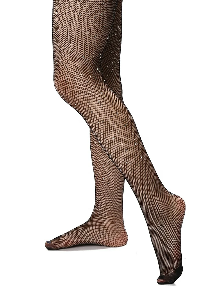 wholesale women sexy black sequins tights summer fishnet pantyhose