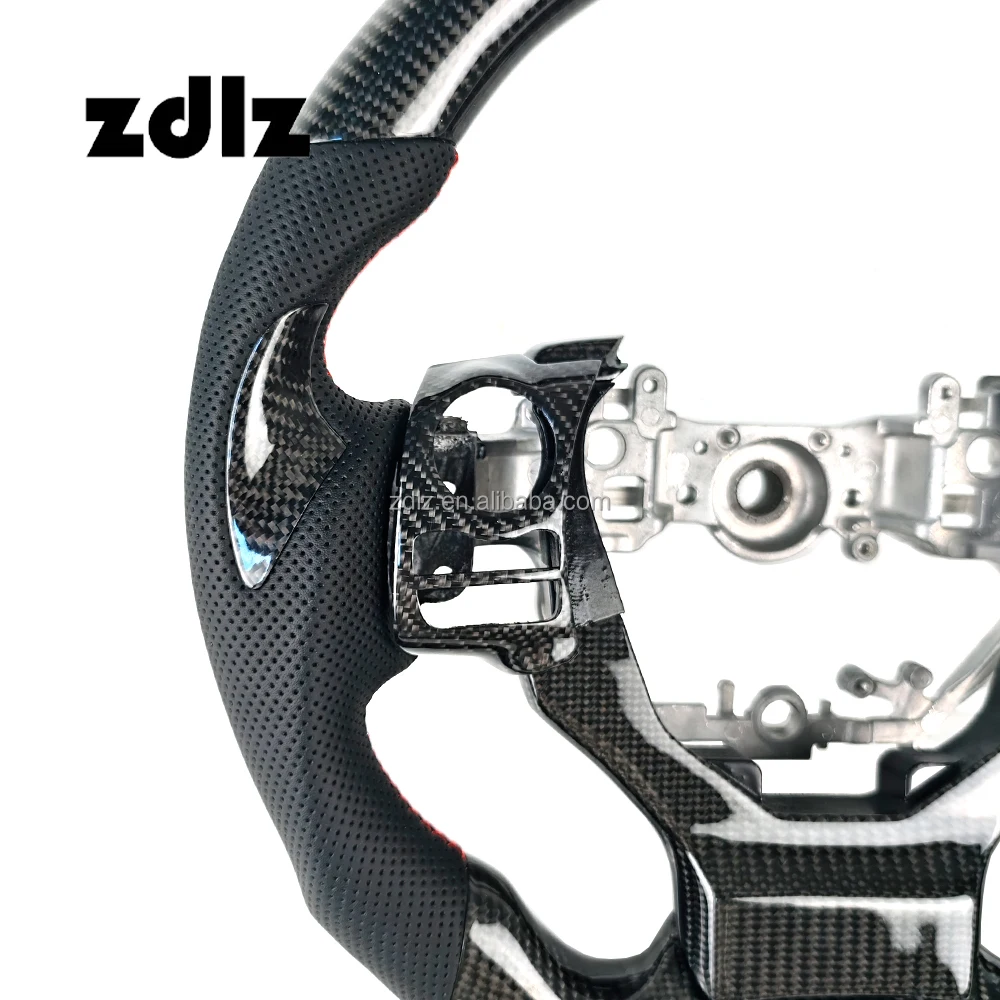 Customized perforated leather carbon fiber steering wheel with paddle shifters for Lexus NX GX GS ES IS RX car steering wheel