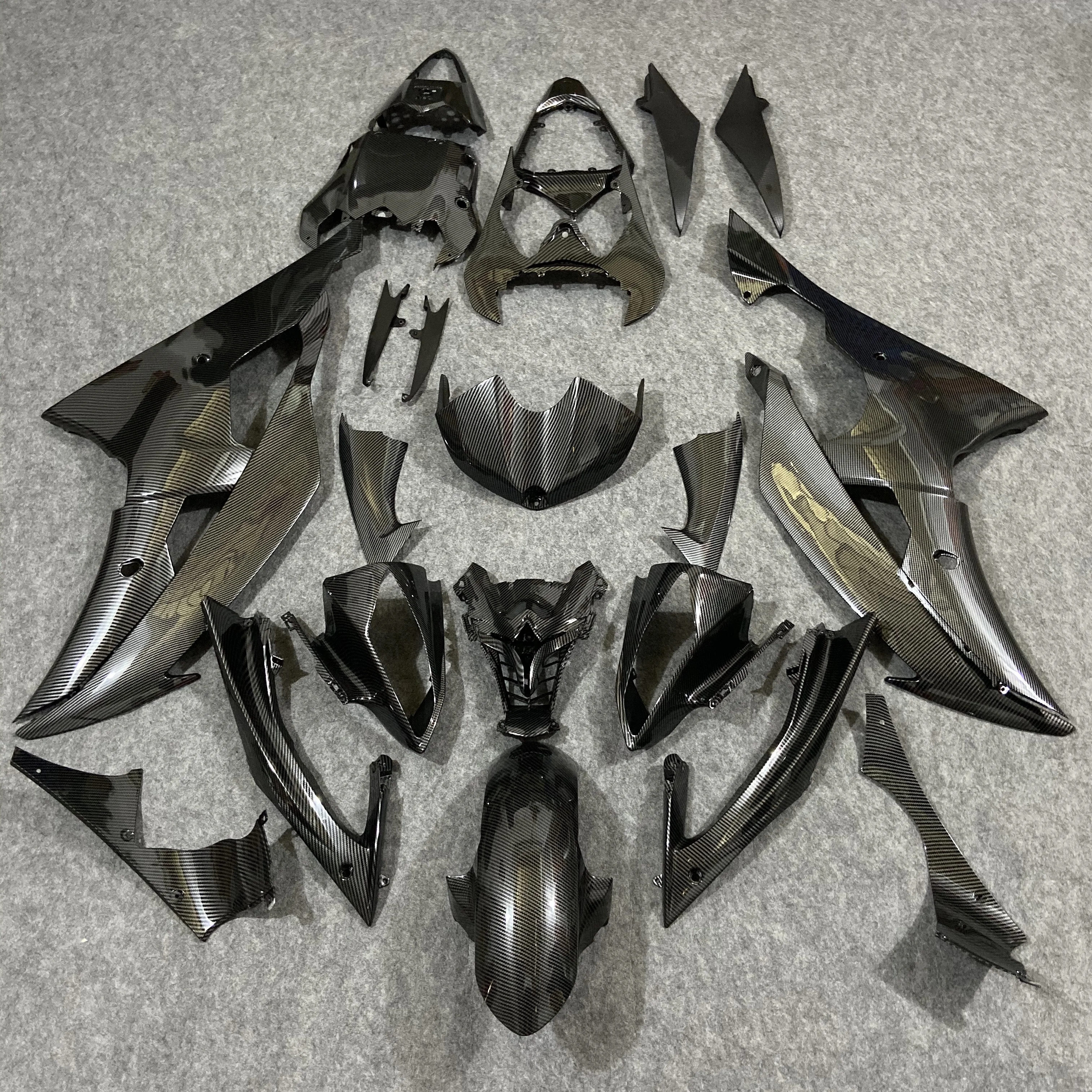 2021 Best WHSC Band Carbon Fiber Motocycle Body Parts For YAMAHA R6 2008 to 2016 ABS Injection Painted Fairing Cover Custom Kits