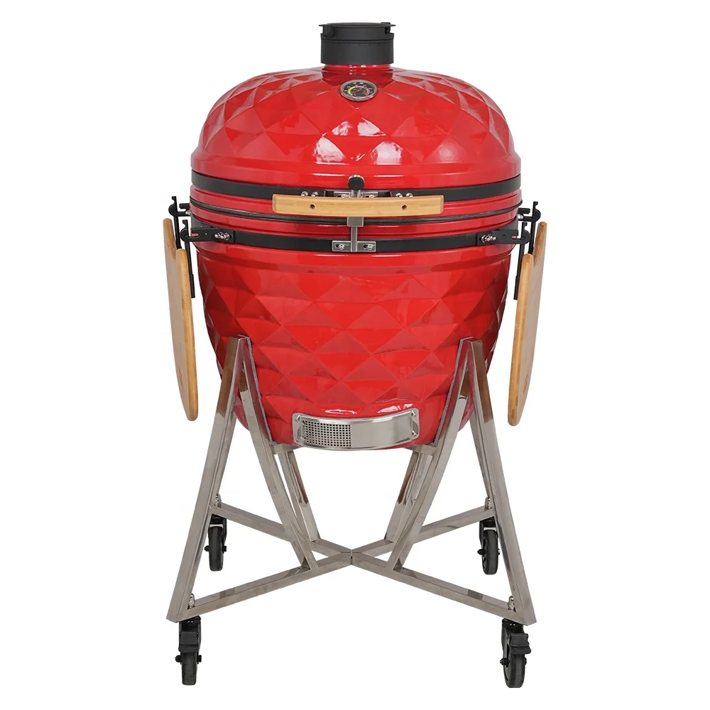 SEB KAMADO Diamond 26 Inch Outdoor Cooking Kamado Barbecue Trolley Standard Bbq Grill