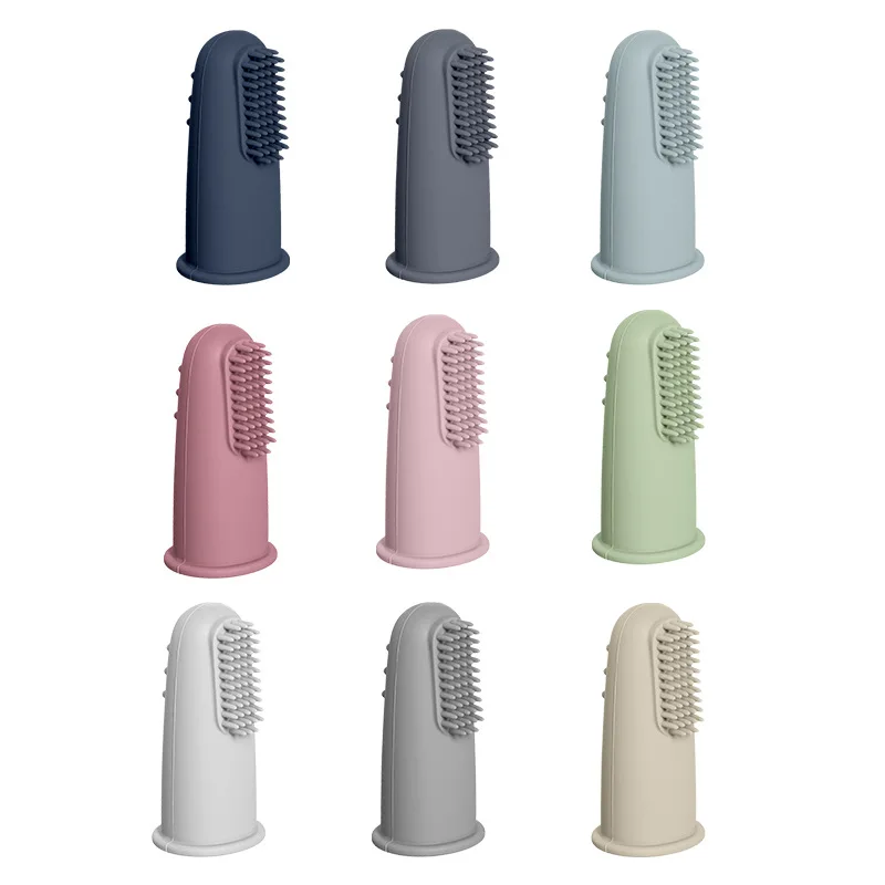 Soft Baby Finger Toothbrush Silicone Teether For Children Oral Hygiene Teeth Clean Training
