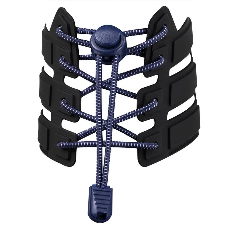 K445 New 19 colors Sneaker ShoeLaces Elastic No Tie Shoe Laces Stretching Lock Lazy laces Quick Rubber Shoelace Shoestrings