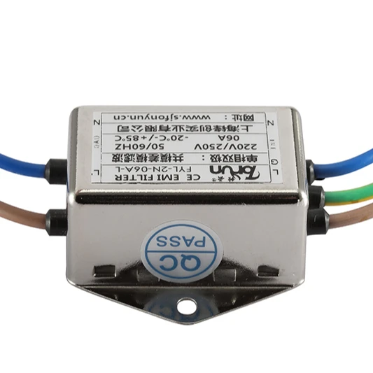Fonyun Lead filter Power supply single phase AC EMI filter Power Line Filter