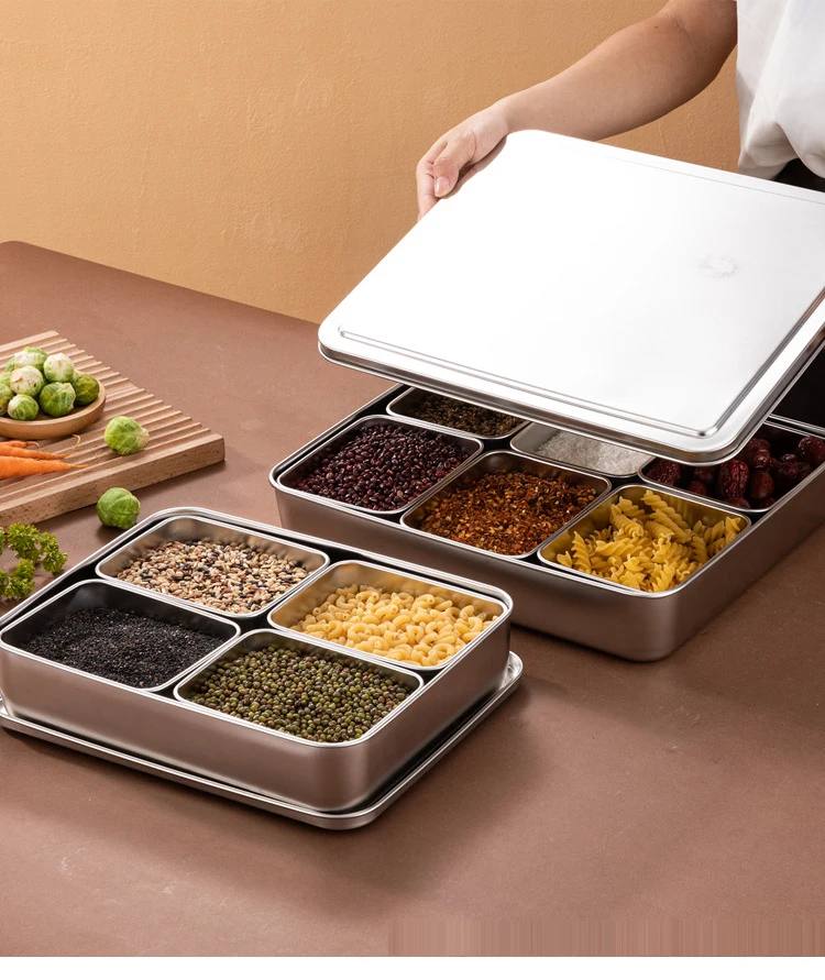 Высококачественная японская коробка для специй из нержавеющей стали металлическая приправ пищевых продуктов необходимые инструменты производителей