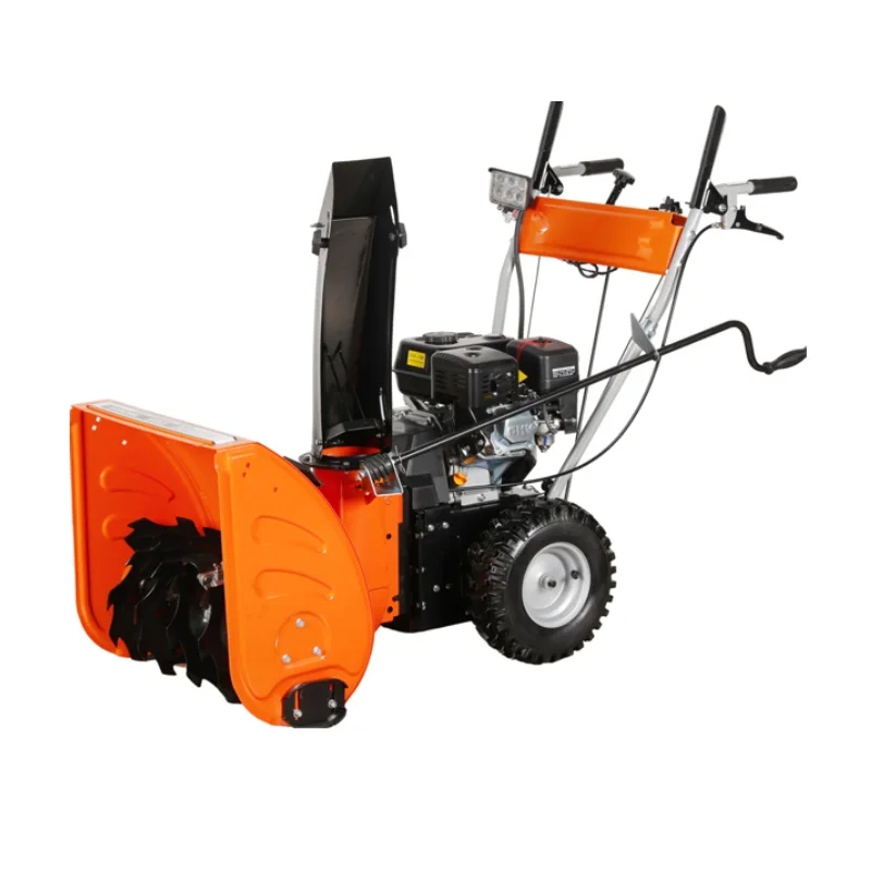 High Performance Loncin Engine Walk-Behind Outdoor Gas-Powered Road Snowplow New Condition Construction Farm Snow Sweeper Motor