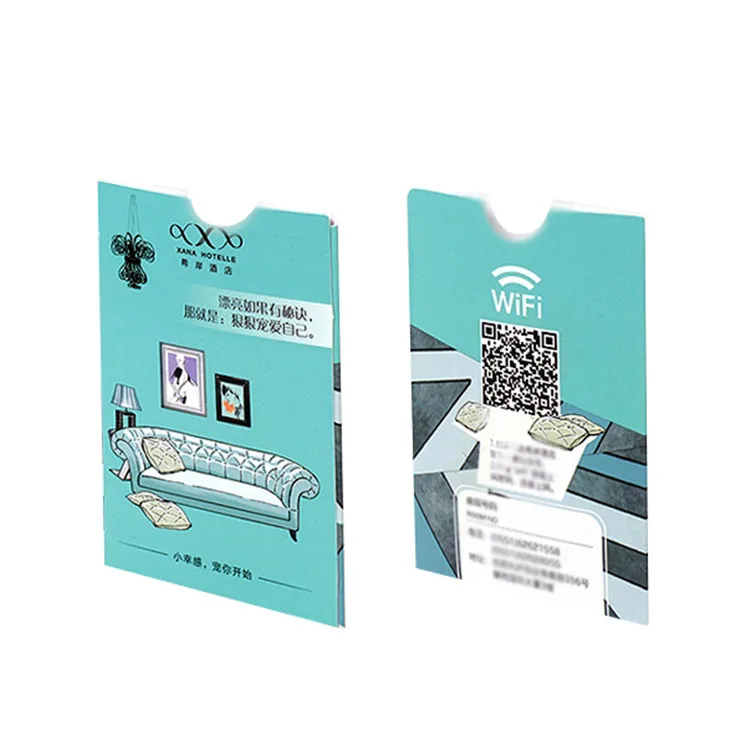 Custom with logo paper envelope packaging for hotel key card envelope card holder