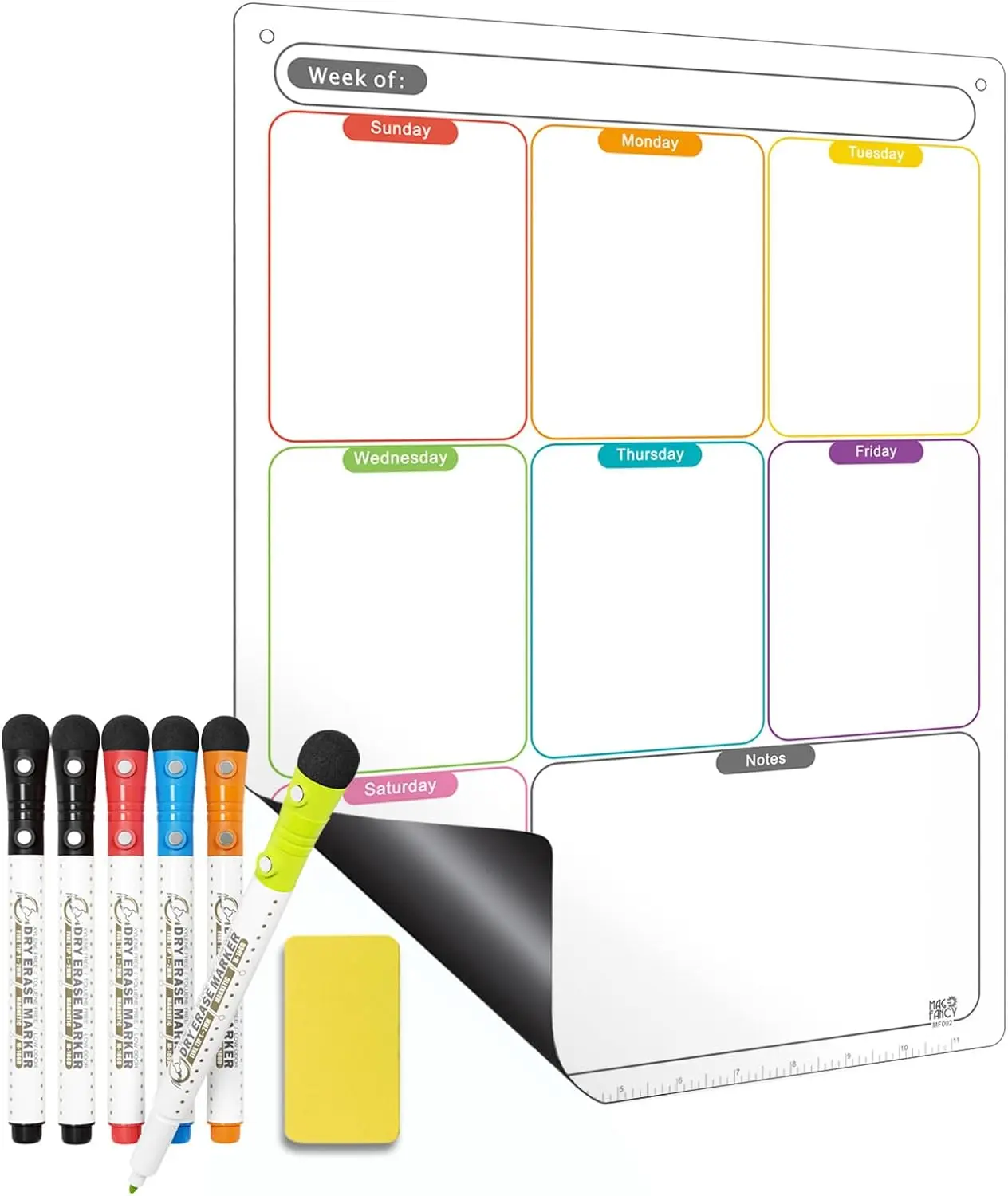 Factory Hot Selling Marker Pen For Writing Dry Erase Magnetic Weekly Monthly Planner For Fridge