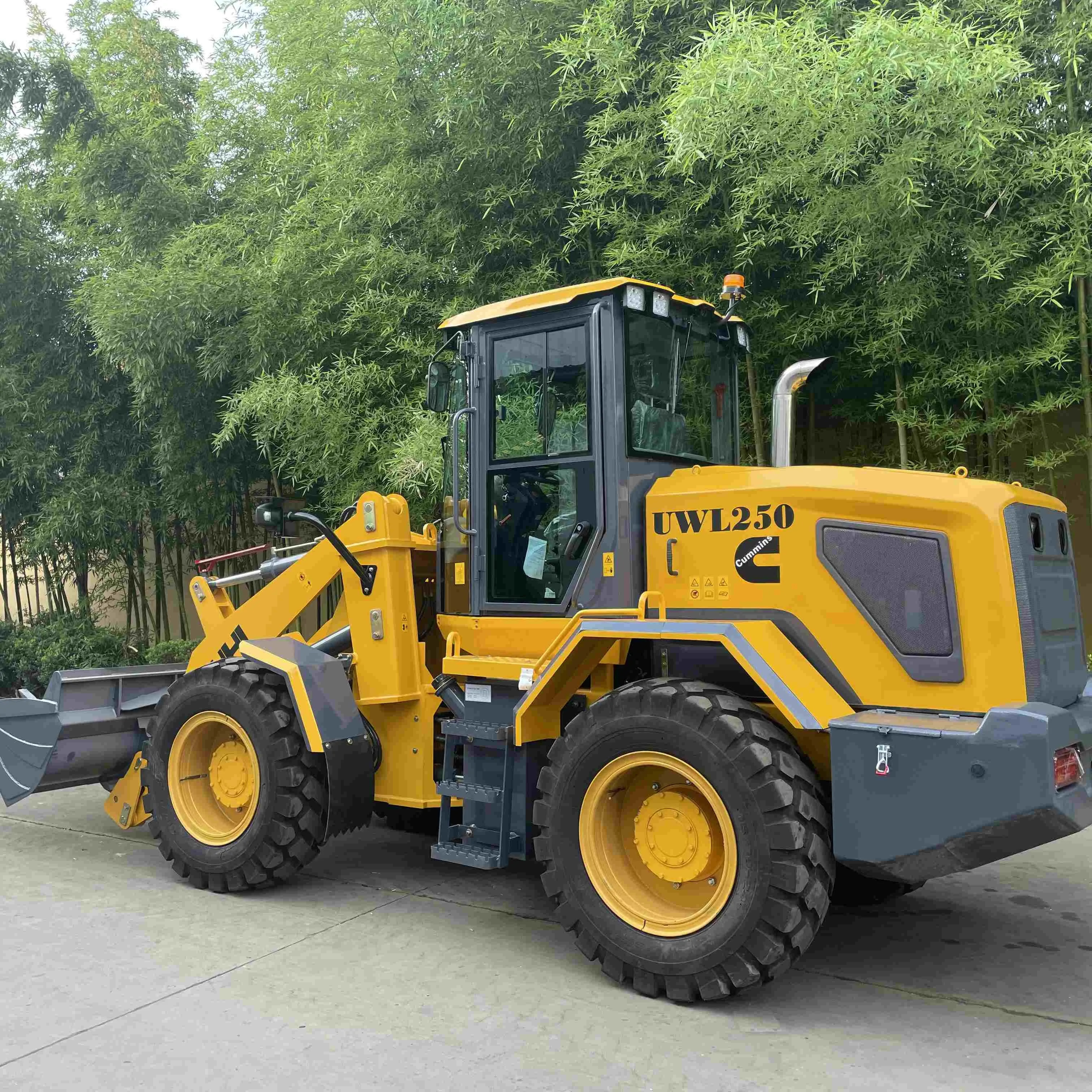 Small Mini CE/EPA 2700 Kg 1 Ton 2 Ton 3 Ton Machinery Wheel Bucket Wheel loader